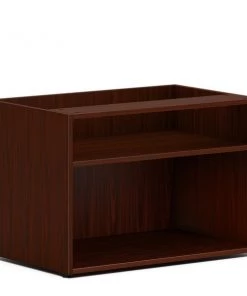 Hon Storage Credenza, Open, Low, 30"x20"x21", Mahogany
