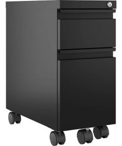 Lorell 5th Wheel Slim Pedestal 10" x 19.9" x 21.8" for File, Box
