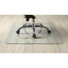 Lorell Tempered Glass Chairmat, 36" L x 46" W