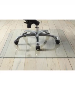 Lorell Tempered Glass Chairmat, 36" L x 46" W