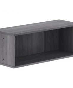 Lorell Panel System Open Storage Cabinet Charcoal