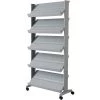 Paperflow Literature Display, 5-Shelf, 33-7/10"Wx15-1/5"Dx66"H, SR