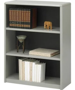Safco BOOKCASE, 3-SHELF, GRY