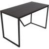 Lorell Desk, SOHO, 200 Cap, 48"x24"x30", Mocha Laminate, BK Frame