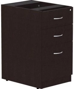 Lorell Pedestal, Laminate, Fixed, B/B/F, 16"x22"x28-1/4", EPO