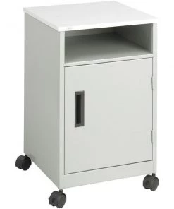Safco Compact Machine Stand, Steel, 17-1/4"x17-1/4"x27-1/4", Gray