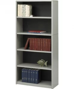 Safco BOOKCASE, 5-SHELF, GY