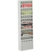 Safco Magazine Rack, 11 Pockets, Steel, 10"x4"x36-1/4", Gray