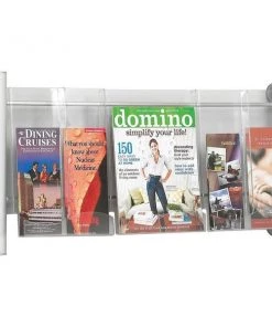 Safco Magazine Wall Rack, 3-Pocket, 31-3/4"x5"x15-1/4", SR