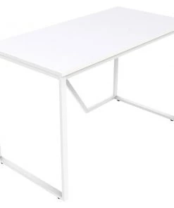 Lorell Desk, SOHO, 200 Cap, 48"x24"x30", White Laminate/Frame