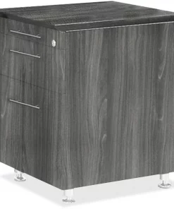 Mayline Return Pedestal, 18"x15"x26", Gray Steel