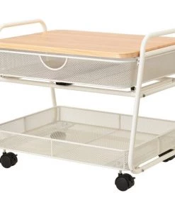 Safco Machine Stand, Under-Desk, Mobile, 21"x16"x17-1/2", White