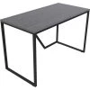 Lorell Desk, SOHO, 200 Cap, 48"x24"x30", Gray Laminate/BK Frame