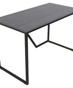 Lorell Desk, SOHO, 200 Cap, 48"x24"x30", Gray Laminate/BK Frame