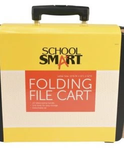 School Smart FOLDING STORAGE CART MED -