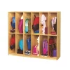 Childcraft Coat Locker, 12 Sections, 53-3/4 x 13-3/4 x 48 Inches