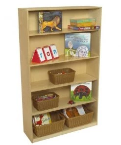 Childcraft Adjustable Bookcase, 5 Shelves, 35-3/4 x 11-5/8 x 60 Inches