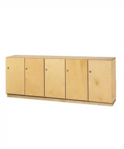 Childcraft 5-Section Stacking and Locking Storage Locker, 59-1/2 x 14-1/2 x 23-3/4 Inches