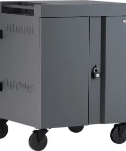 Bretford Cube Charge Cart 36 Ac, Black Pumice