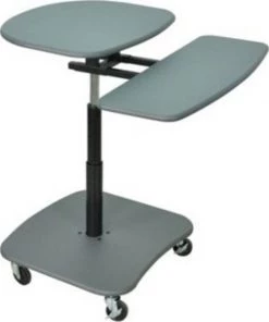 Amplivox Sound Systems, Llc Hydraulic Adj Multi-Media Cart, Gr/Bk