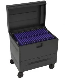 Bretford Holds 40 Devices, Tangerine, Slot Size 1.24In X 10In X 13.5In, Ht