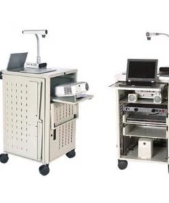 Bretford Multimedia Cart Pal, Incl Elec, Hard Rubber Casters, Topaz Finisih