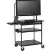 Bretford Flat Panel Cart W/Laptop Shelf For 26In, -42In, Monitors W/6-Outlet