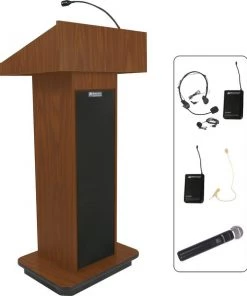 Amplivox Sound Systems, Llc Executive Column Lectern - Wireless - Mh