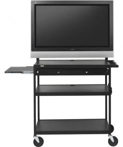 Bretford Flat Panel Cart W/Laptop Shelf For 37Inch-52Inch Monitors W/6-Outlet