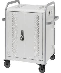 Bretford 30 Tablet Charge Cart, Outlets Oriented At 90 Degrees (Horizontal)