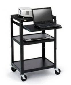 Bretford Av Cart, Adj Top Shelf, 5 Casters