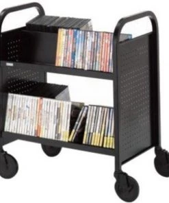 Bretford Double Sided Book And Utility Truck, 28Inch W X 18Inch D X 33Inch H