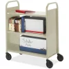Bretford Book/Utility Truck Cart w/ 3 Flat Shelves, w/ Black Twin Wheel