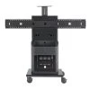 Avteq Dual Display Av Cart, Supports Displays