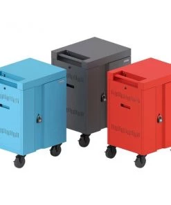 Bretford Fits Up To 20 Devices W/Back Panel, 1.4 W Slots, Sky Blue