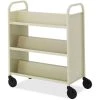 Bretford Book/Utility Truck Cart w/ 3 Doubled-Sided Slanted Shelves, w/ Black