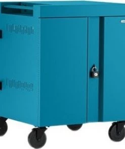 Bretford Features 270 Degree Doors, Pacific Blue Finish