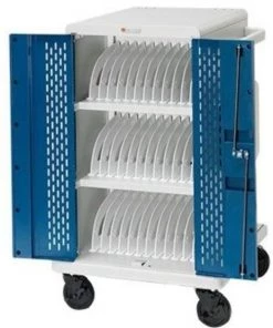 Bretford Charging Cart Ac For Up To 24 Devices W/Rear Doors W/90 Degree