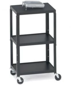 Bretford Av Cart, Adj Top Shelf, 5 Casters