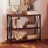 Hastings Home 3-Tier Freestanding Barnwood Bookcase