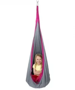 Toy Time Kids Hammock Pod with Hanging Swing Seat and Sturdy Padded Cocoon Chair | Indoor / Outdoor Use