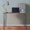 Hastings Home Hairpin Leg Computer Desk, Brown