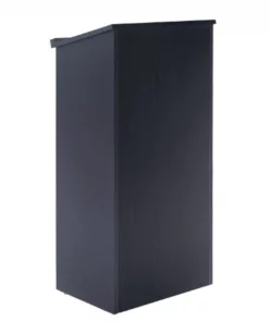 Adiroffice Wood Stand-up Podium Lectern, Black