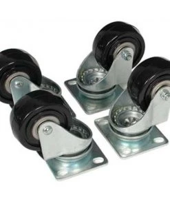 Startech.com 4POSTCASTER 4 Piece Caster Kit for Open Frame Rack - 4POSTRACK