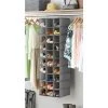 Whitmor 5034175 Fabric Hanging Shoe Shelves; Gray