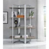 ACME 92545 Libby Bookshelf - Chrome - 72 x 47 x 19 in.