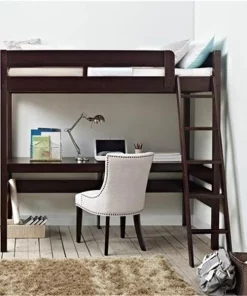 Doral Asia Dorel Asia DA6580 Dorel Living Harlan Loft Bed with Desk; Espresso