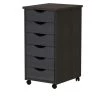 Adeptus Usa Adeptus Solid Wood 10016 6 Drawer Roll Cart - Black
