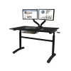 Atlantic 33908049 Sit Stand Adjustable Desk; Black