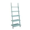 Convenience Concepts 8043391SF American Heritage Bookshelf Ladder; Sea Foam - 72 x 14 x 24 in.